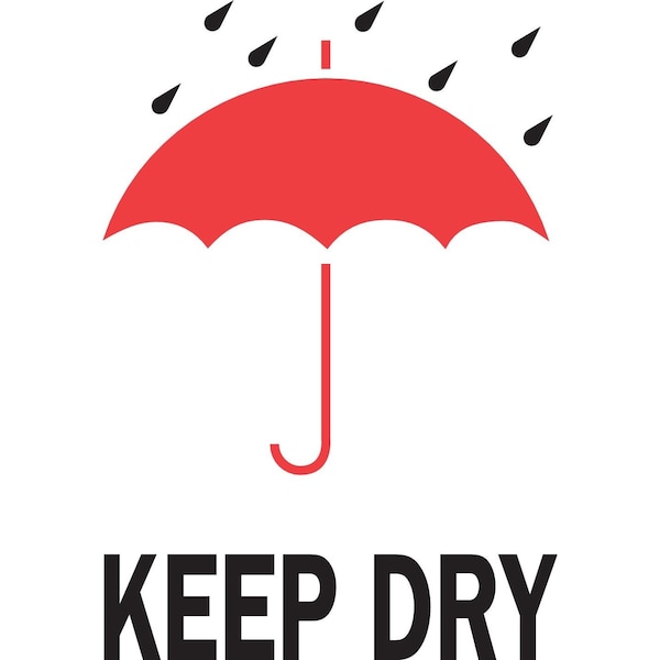 Label, DL4190 , KEEP DRY , 4" X 6"